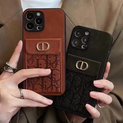 Embossed Leather Card Case