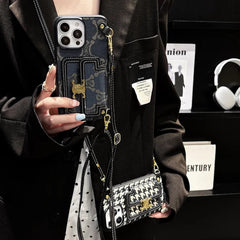 Luxurious Elegant Card Holder Crossbody Case