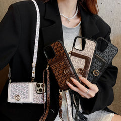 Fashion Leather Card Holder Crossbody Case
