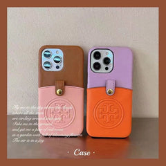 Leather Embossed Card Holder Case