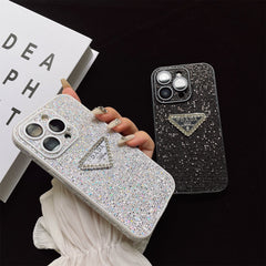 Sparkling Crystal Triangle Logo Case