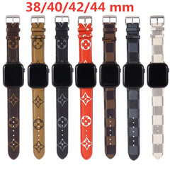 Leather Embossed Apple Watch Band