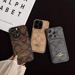 Classic Trendy Card Slot Embossed Case