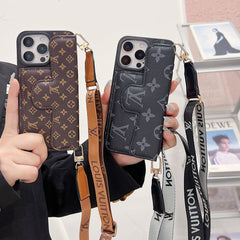 Luxury Stylish Leather Card Holder Crossbody Case