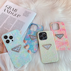 Glitter Triangle Logo Case