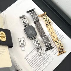 Embossed Metal Apple Watch Band