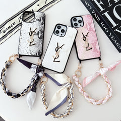 Silk Scarf Chain Snakeskin Pattern Case