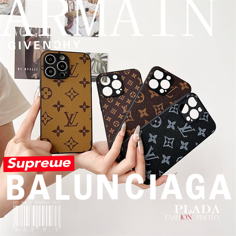 Classic Printed Leather All-Inclusive Case