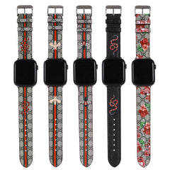 Retro Bee Pattern Apple Watch Band