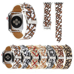 Leather Vintage Embossed Apple Watch Band