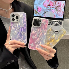 Glitter Gradient Embossed Case