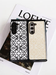 Retro Embossed Leather Fold Case