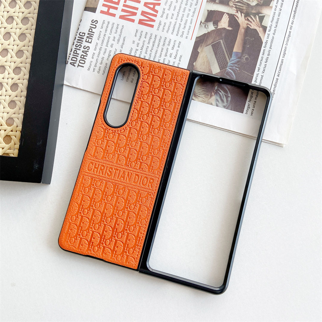 Leather Retro Embossed Fold Case
