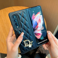 Leather Pearl Logo Fold Case