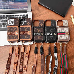 Fashion Crossbody Leather Wallet Case