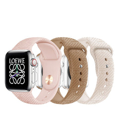 Fashion Embossed Silicone Apple Watch Band