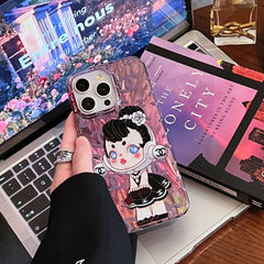 Cute Doll Embossed Case