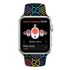 Colorful Embossed Apple Watch Band