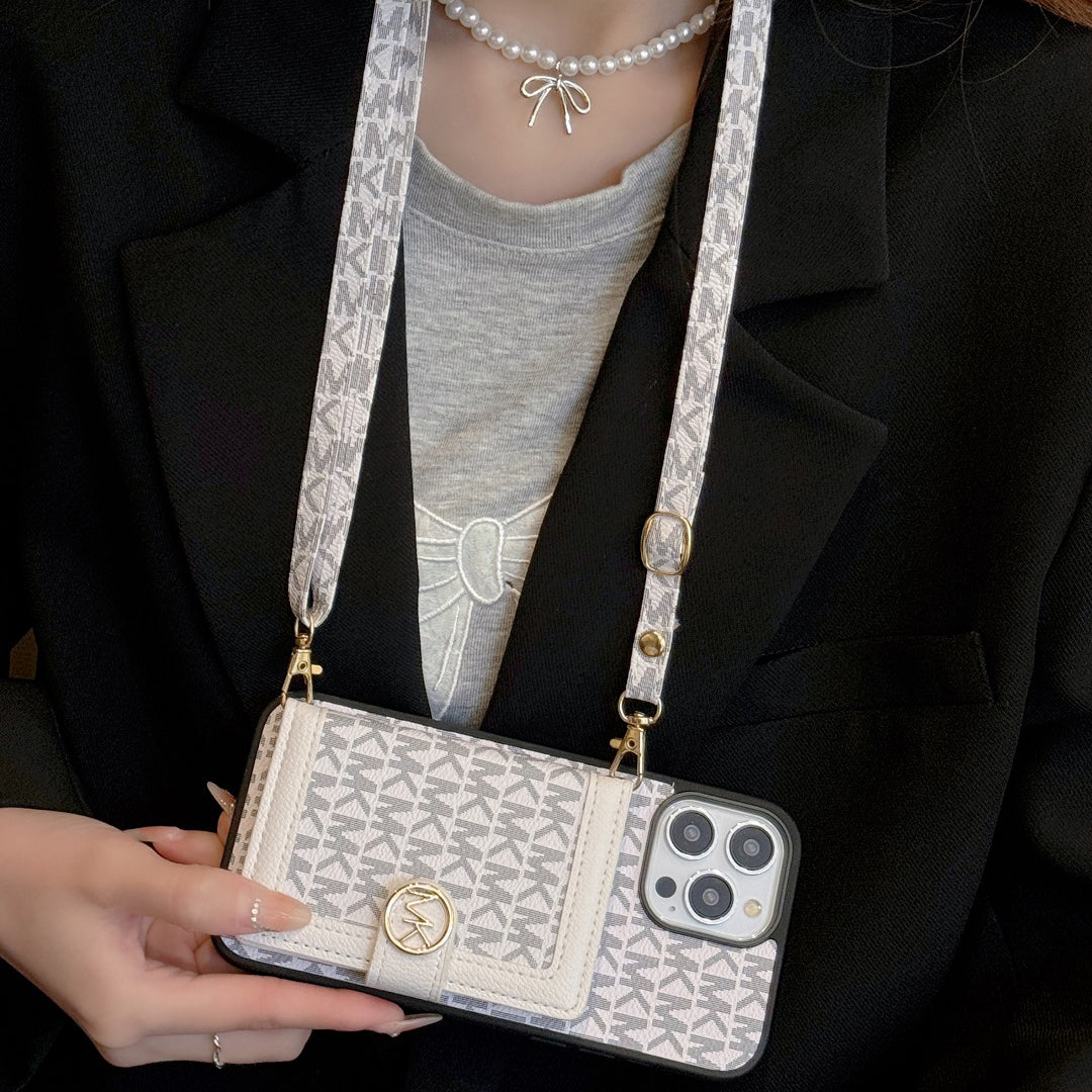 Fashion Leather Card Holder Crossbody Case