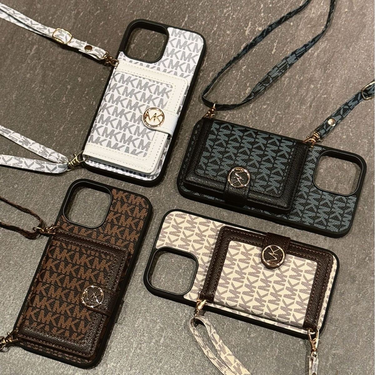 Fashion Leather Card Holder Crossbody Case