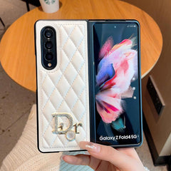 Leather Pearl Logo Fold Case