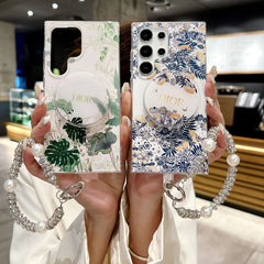 Forest Flower Magnetic Holder Samsung Case