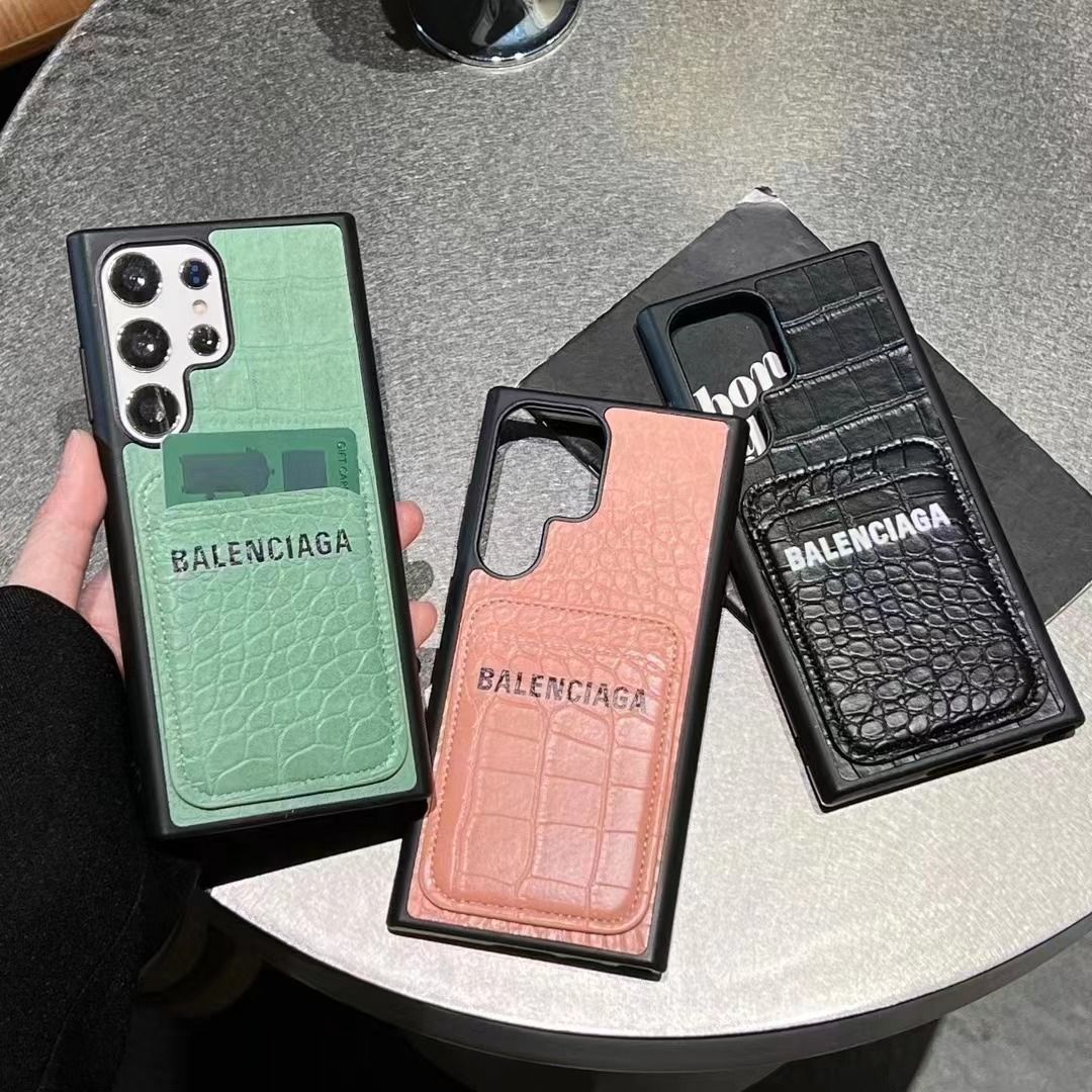 Crocodile Pattern Card Holder Samsung Galaxy Case