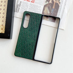 Leather Retro Embossed Fold Case