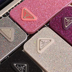 Sparkling Diamond Triangle Logo Case