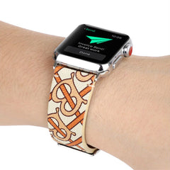 Leather Vintage Embossed Apple Watch Band