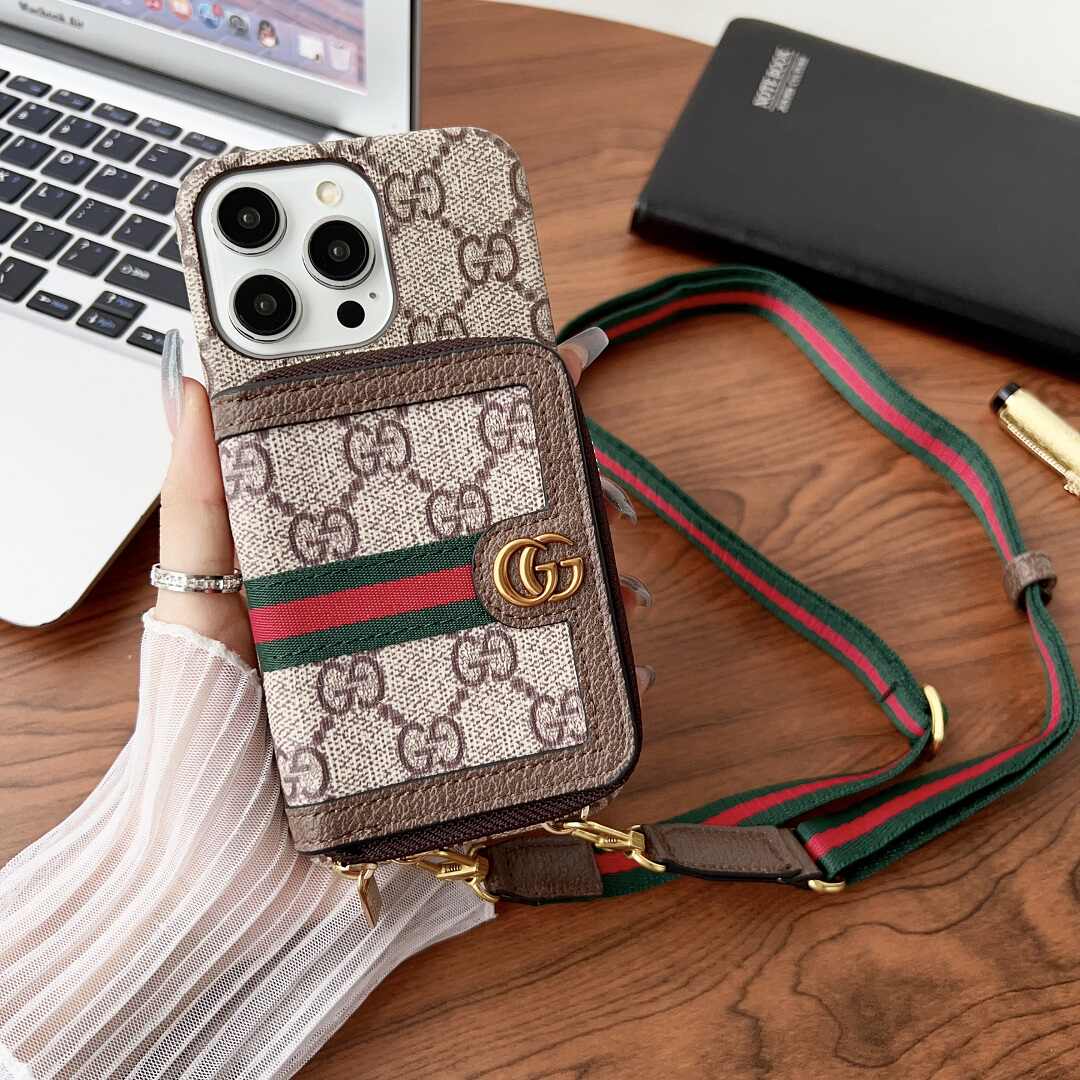 Fashion Crossbody Leather Wallet Case