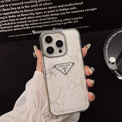 Mermaid Diamond Electroplated Triangle Logo Case