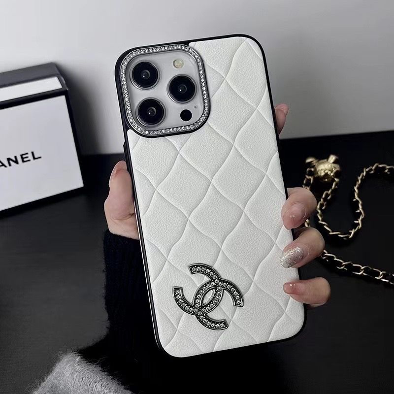 3D Leather Diamond Logo Case