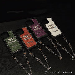 Fashionable Shining Pearl Logo Chain Case