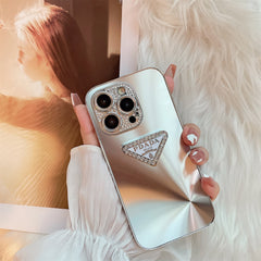 Mirrored Rhinestone Triangle Case