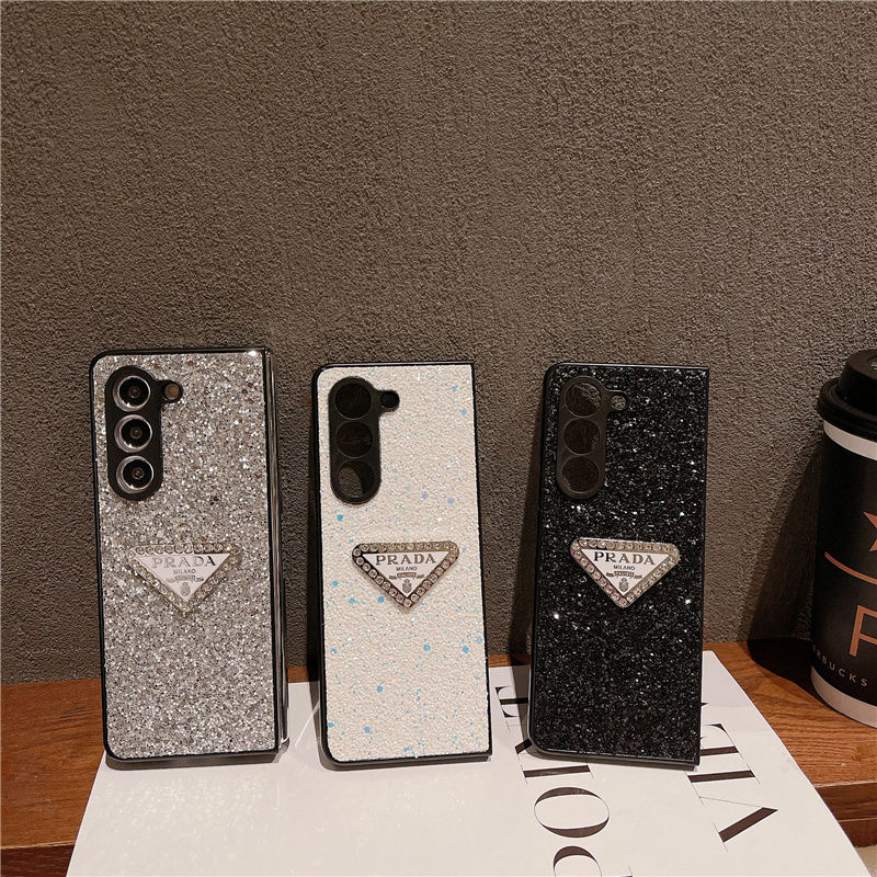 Glitter Triangle Logo Fold Case