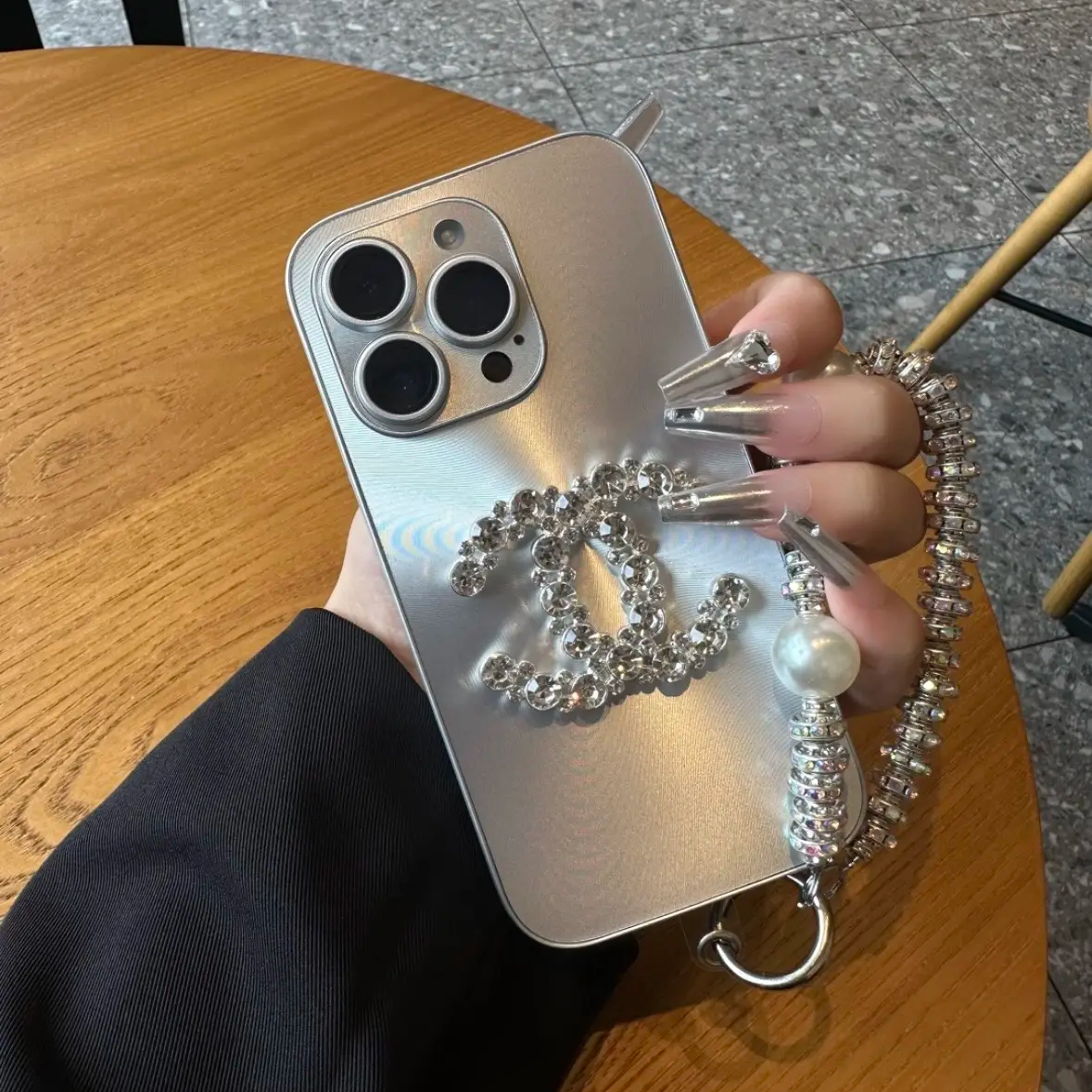 Luxury Silver Logo Bracelet Case
