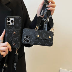 Classic Retro Leather Card Crossbody Case