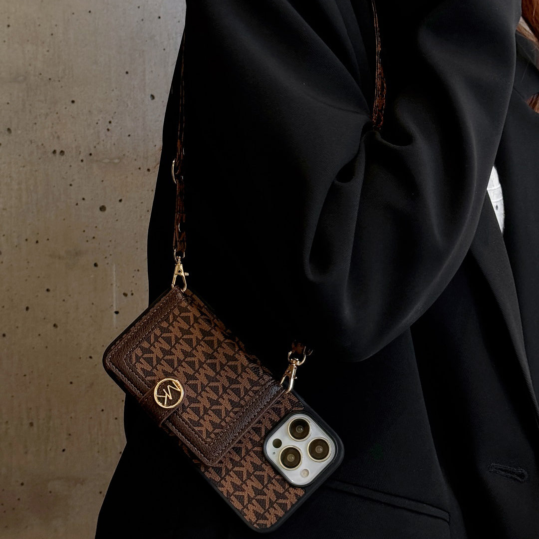 Fashion Leather Card Holder Crossbody Case