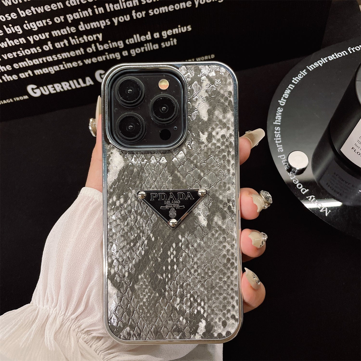 Mermaid Diamond Electroplated Triangle Logo Case