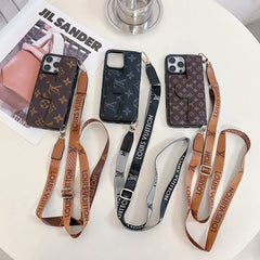 Luxury Stylish Leather Card Holder Crossbody Case
