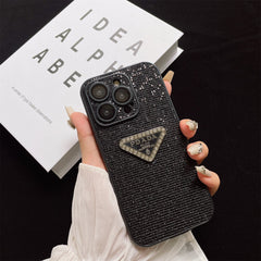 Sparkling Crystal Triangle Logo Case