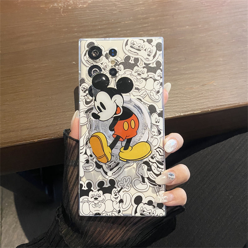 Cartoon Magnetic Bracket Samsung Case