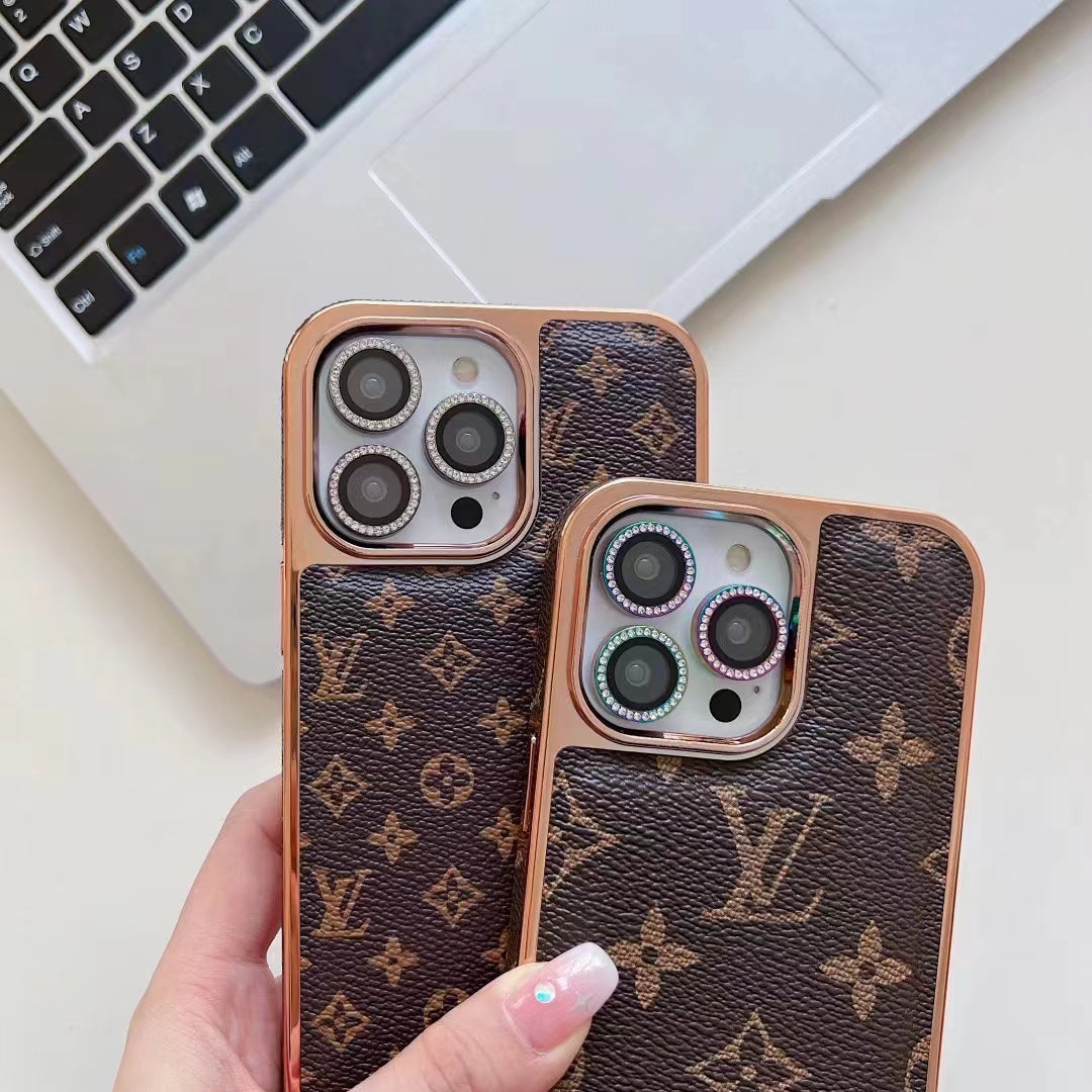 Luxury Electroplated Soft Leather Case