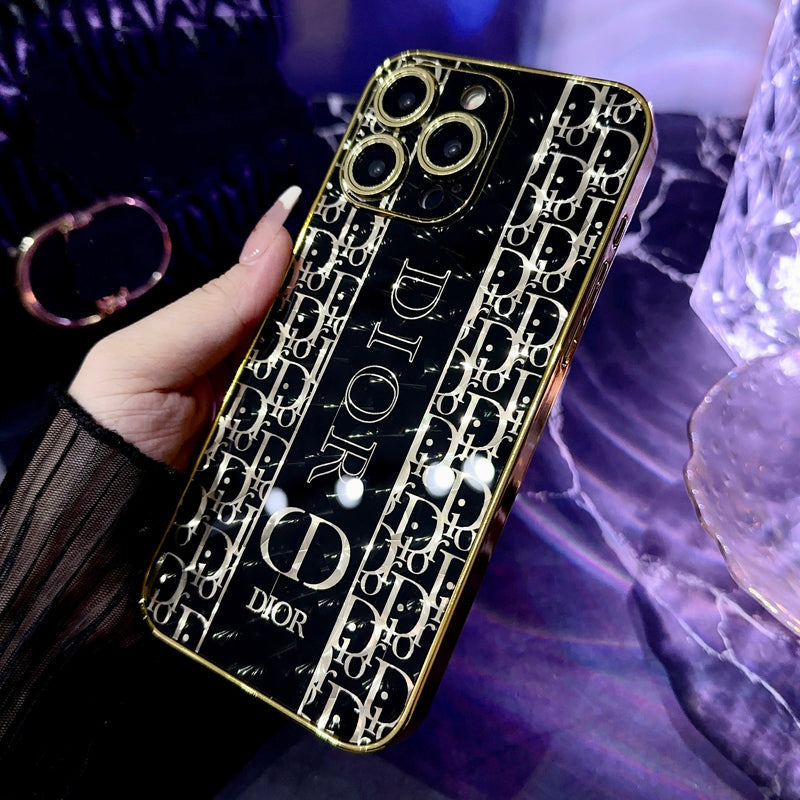Sparkling Black Gold Full Embossed Case