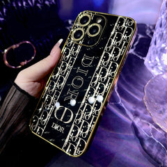Sparkling Black Gold Full Embossed Case