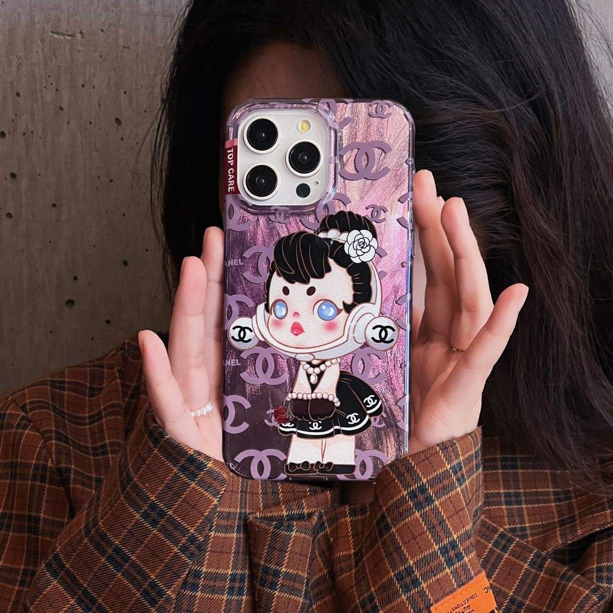 Cute Doll Embossed Case