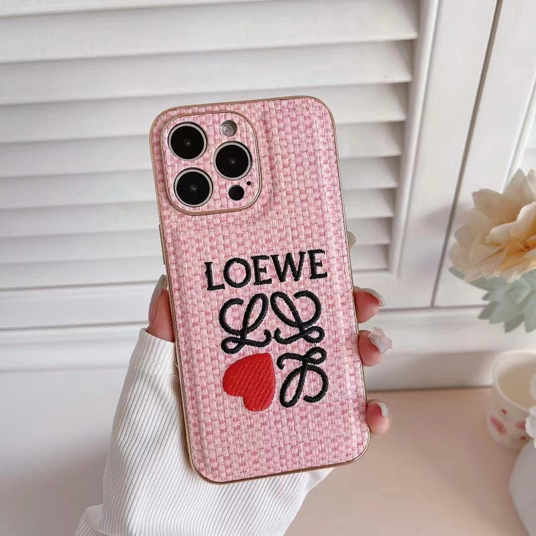 Fashion Woven Pattern Embossed Case