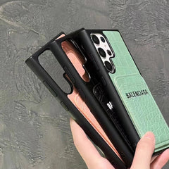 Crocodile Pattern Card Holder Samsung Galaxy Case