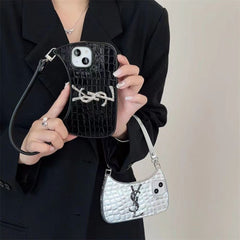 Crocodile Pattern Handbag Leather Case
